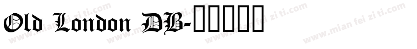 Old London DB字体转换